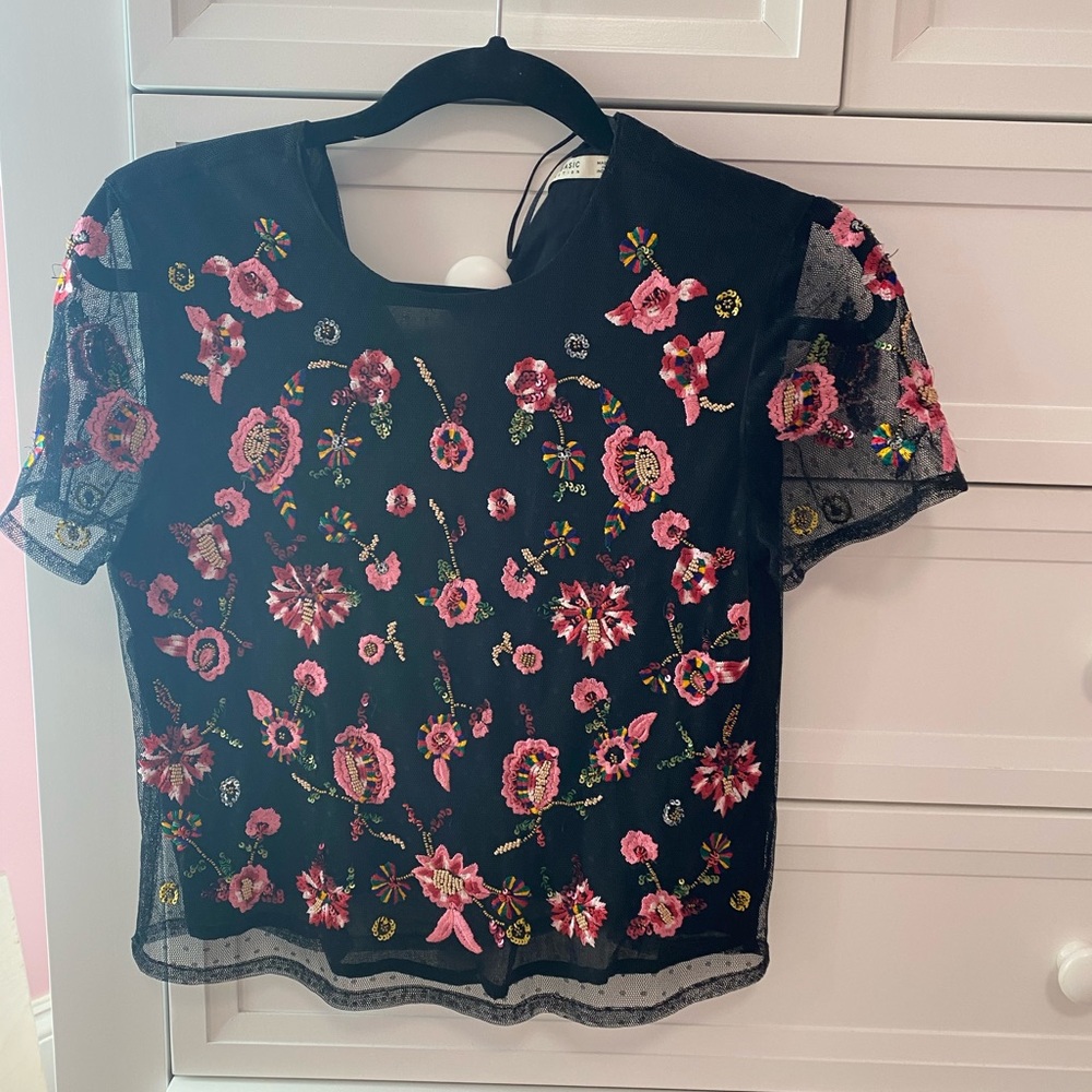 Zara flower top
